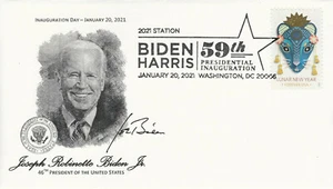2020 Biden Einweihungsbrief mit Digitalstempel & Chinesischem Jahr der Ratte - Bild 1 von 1