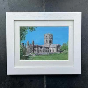 St Davids Cathedral, Framed Print, Painting, Pembrokeshire Artist Tara Hale, Art - Picture 1 of 5
