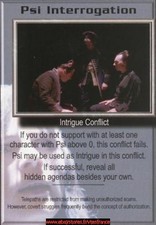 Babylon 5 CCG-psi interrogation/premiere