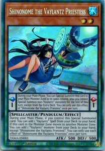 Yugioh Shinonome the Vaylantz Priestess TAMA-EN001 Collector's Rare Tactical 1st - Picture 1 of 2