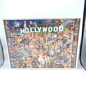 White Mountain Puzzles 1000 Piece Hollywood 254 Hollywood Characters 24x30 New - Picture 1 of 6