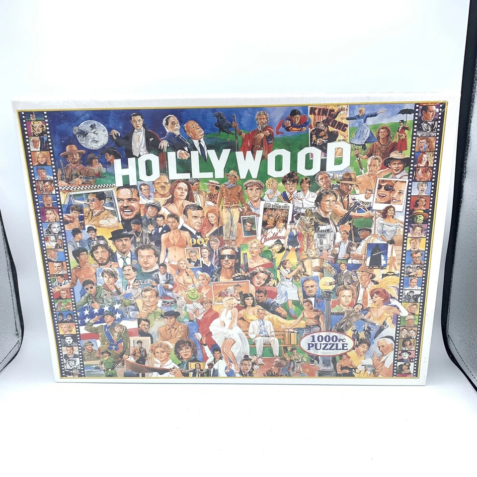 White Mountain #254 Hollywood 1000 Pcs 24x30 Jigsaw Puzzle