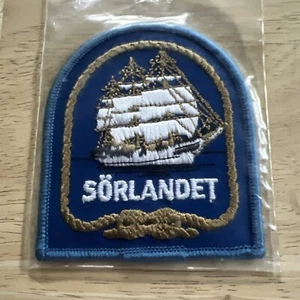 Parche de tela vintage Sorlandet Ship insignia Canadá parche - Imagen 1 de 6