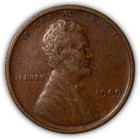 New Listing1909 Lincoln Wheat Cent Extremely Fine Xf Coin #6869