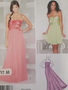Simplicity Sewing Pattern 1908 Misses Evening Formal Dresses Size 12-20 Uncut - Bild 1 von 3