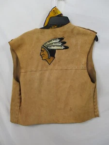 Native American Vest Costume Mens One Size Necklace Headpiece Tribe One Size - Picture 1 of 10