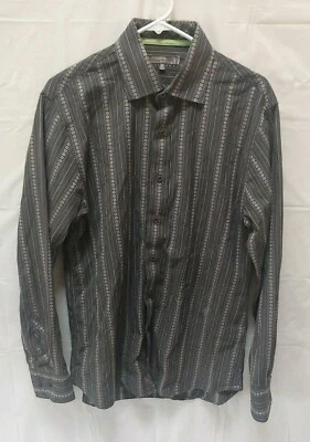 Camisa Fossil Para Hombre Manga Larga Mediana Botón Frontal Algodón Gris Floral  Foto 1 de 4