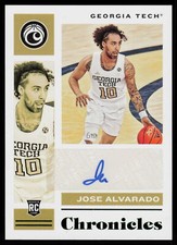 2021 Panini Chronicles Draft Picks Green #CR-JAL Jose Alvarado RC Auto