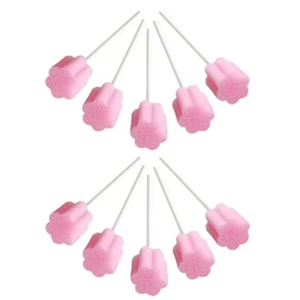 10Pcs/Set Disposable Oral Care Spong Swabs Unflavored Sterile Dental Swabsticks - Picture 1 of 8