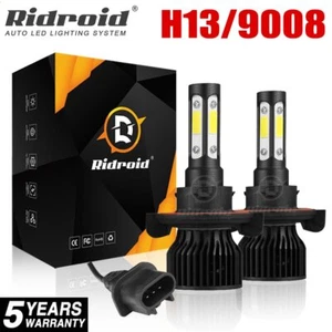 2x 9008 H13 LED Headlight Bulb Kit 120W 12000LM High Low Beam Super Bright White - Bild 1 von 21
