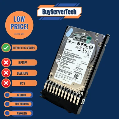 HPE 785071-B21 300GB 10K SAS 12Gbps 2.5" HDD | NEW | 785412-001 | SFF | 1YR - Image 1 of 4