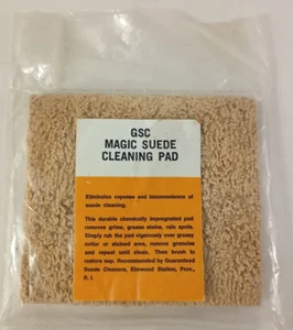 GSC Magic Suede Cleaning Pad Guaranteed Suede Cleaners Providence RI - Picture 1 of 3