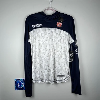 NWT Women’s Colosseum Auburn University Tigers Navy Pullover OHT Camo Large - Image 1 of 4