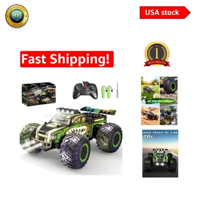 All-Terrain 20 KM/H RC Dinosaur Truck with Bright Headlights & 2 Batteries - Image 1 of 4