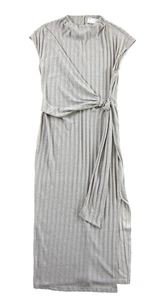 ASOS Design langes Wickelkleid weiß schwarz Chevron-Motiv Flügelärmel hochgeschlossen 10 - Bild 1 von 5