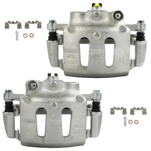 Front (2) For 1992-1994 Nissan D21 4WD 1995-97 Nissan Pickup 4WD Brake Calipers - Picture 1 of 24