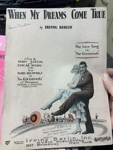 M 1929 Film Noten (Marx Brothers/Cocoanuts) "Dreams Come True" - Bild 1 von 1