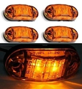 Signalblinker x 24V BERNSTEIN ORANGE Seitenkontur 2 LEDs - Bild 1 von 4