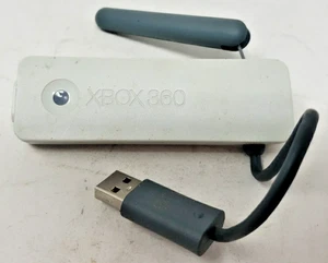 Adaptador de red inalámbrica oficial original OEM genuino Microsoft Xbox 360 blanco - Imagen 1 de 3