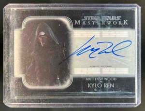 2020 Topps Star Wars Masterwork Matthew Wood as Kylo Ren Auto #A-MW - Picture 1 of 2