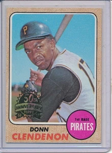 2017 Topps Heritage 1968 DONN CLENDENON 50th Anniversary Buyback Stamp PIRATES - Picture 1 of 2