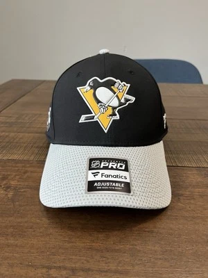 Boné Fanatics autêntico Pro Pittsburgh Penguins ajustável Snapback NOVO NHL - Imagem 1 de 4