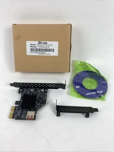 EN-Labs 1 Port SATA PCIe Card, 6 Gbps SATA 3.0 to PCI-e X4 Card - Photo 1/8