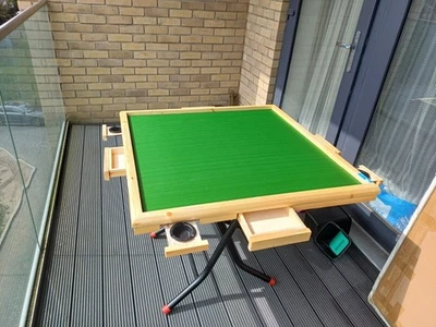 Large 90cm Folding Mahjong Table Portable Mahjong Table Games Full Size Complete - Image 1 of 4