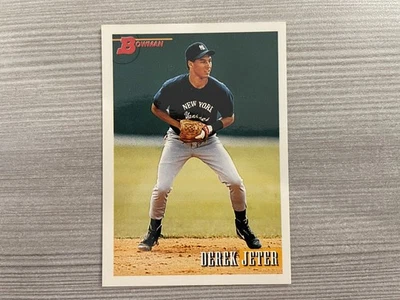 Tarjeta de novato Bowman Derek Jeter 1993 #511 New York Yankees Salón de la fama RC (leer) Foto 1 de 3