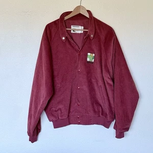 Vintage K-Brand Jacket Mens XL Red Corduroy Farmer Agrigold Made in USA 80s - Picture 1 of 7