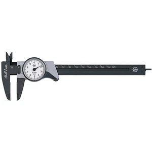 Wiha Pie de rey con reloj dialMax® lectura 0,1 mm 150 (27082) Larga  - Foto 1 di 3