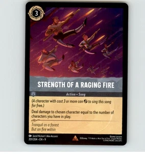 Lorcana Strength of a Raging Fire Rare Normal Fabled 201/204 NM - Picture 1 of 1