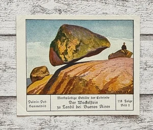 Wackelstein Tandil Buenos Aires Erdrinde Palmin Sammelbild 118 Werbung Krüger - Bild 1 von 2