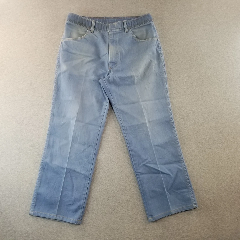 Jeans Men's Sz 34X26 Blue Wash Comfy Soft Wash Normcore Classic Straight Fit - image 1 of 4