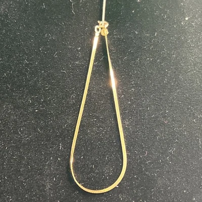 "Brazalete de espiga de oro 14k delicado usado 6,5"" longitud Italia" Foto 1 de 4