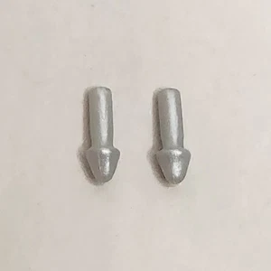 Monster High Toralei Stripe Silver Spiky Stud Earrings Set Of 2 - Picture 1 of 2