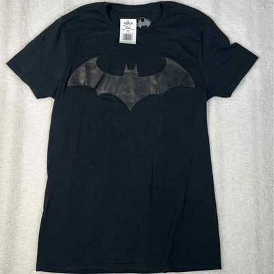 Camiseta Gráfica Batman Negra Logo Manga Corta Cuello Redondo Talla S NUEVA CON ETIQUETAS NUEVA Foto 1 de 4