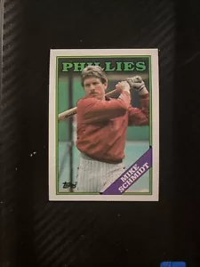 MIKE SCHMIDT 1988 TOPPS PHILADELPHIA PHILLIES #600 HOF UNGRADED CARD - Picture 1 of 2