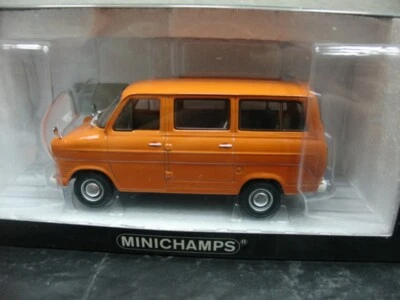 WOW EXTREMAMENTE RARO Ford Transit 1.7L SWB Bus 1971 Laranja 1:43 Minichamps-Spark - Imagem 1 de 4