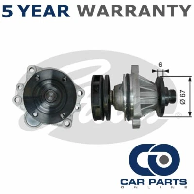 Bomba de agua Gates se adapta a BMW Serie 3 5 Serie 5 Z4 Z3 X5 X3 Serie 7 - GAT8710 Foto 1 de 4