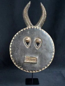 Masque Africain BAOULE lunaire ou Kplé Kplé (Côte d'Ivoire) - Picture 1 of 8