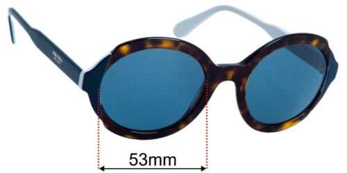 Lentilles de soleil de remplacement SFx pour Prada SPR17U Larg mm
