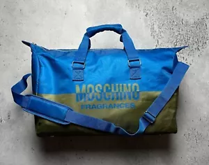 Moschino Fragrances Blau & Grün Sporttasche / Wochenende / Reise / Fitnessstudio / Reisetasche - Bild 1 von 12