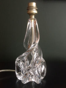 CRISTAL FRANCE  J.B. Joseph Bleichner SAINT ST LOUIS Art Deco - Small Glass Lamp