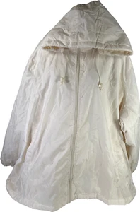 NEW Totes Women’s Ivory/Cream Fleece Lined Water Resistant Hooded Jacket - 4XL - Picture 1 of 5