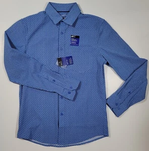 Apt. 9 Premier Flex Mens Small Slim Fit Dress Shirt Untucked Fit Button Up - Picture 1 of 6