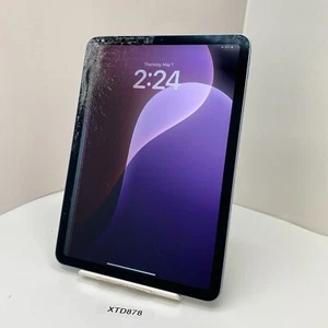 Apple iPad Air 4th Gen. 256GB, 10.9" Sky Blue (Unlocked) A2324 - CRACKED SCREEN - Picture 1 of 8