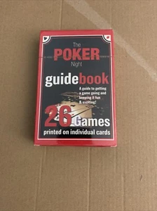 The Poker Night Guidebook 26 Games on Cards (NEW & SEALED) - Picture 1 of 2