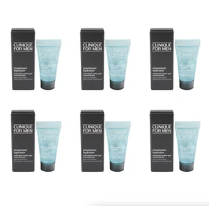 6 X CLINIQUE FOR MEN MAXIMUM HYDRATOR ACTIVATED WATER-GEL CONCENTRATE .24 OZ - Picture 1 of 1
