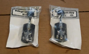PAIR AMECO K-1 STRAIGHT MORSE CODE KEYER FOR HAM RADIO HF TELEGRAPH KEY - Zdjęcie 1 z 6